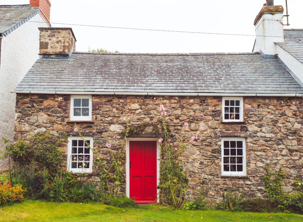 Traditional Welsh stone cottage